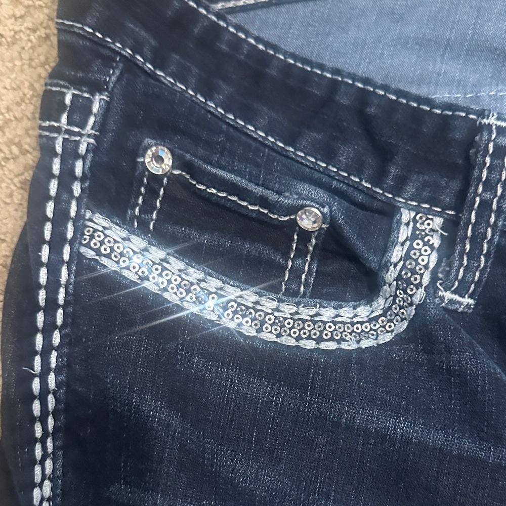Day-trip Dark Blue bootcut jeans - Picture 4 of 8